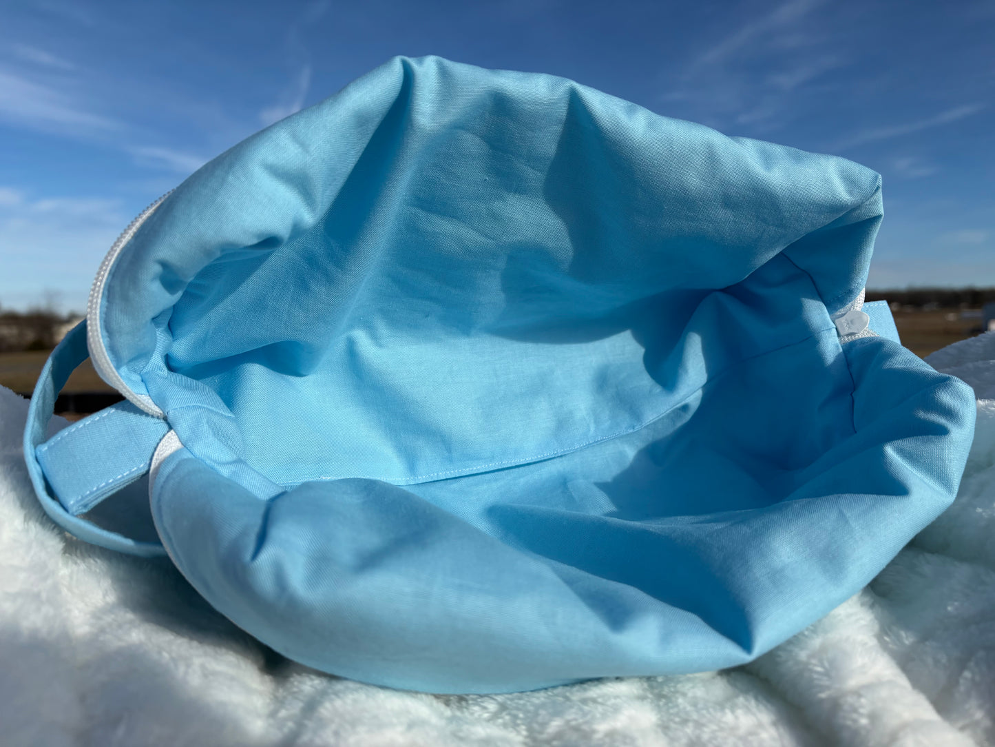 XL Quilted Boxy Zipper Pouch / Floral Pouch / Makeup Cosmetic Pouch / Travel Pouch / Toiletries Pouch / Pouch with Handle / Craft Supplies Pouch / Project Pouch