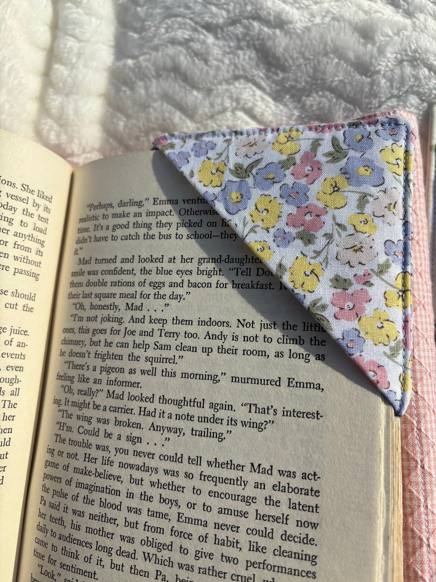 Fabric Corner Bookmark