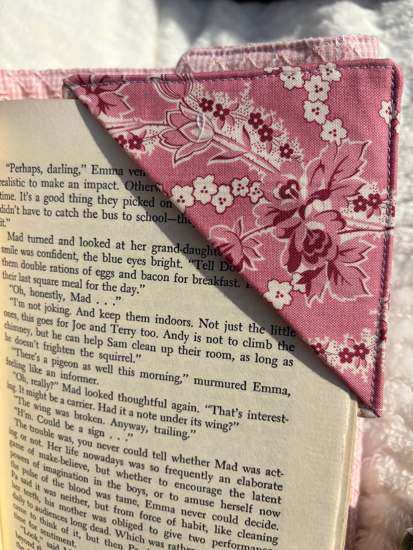 Fabric Corner Bookmark