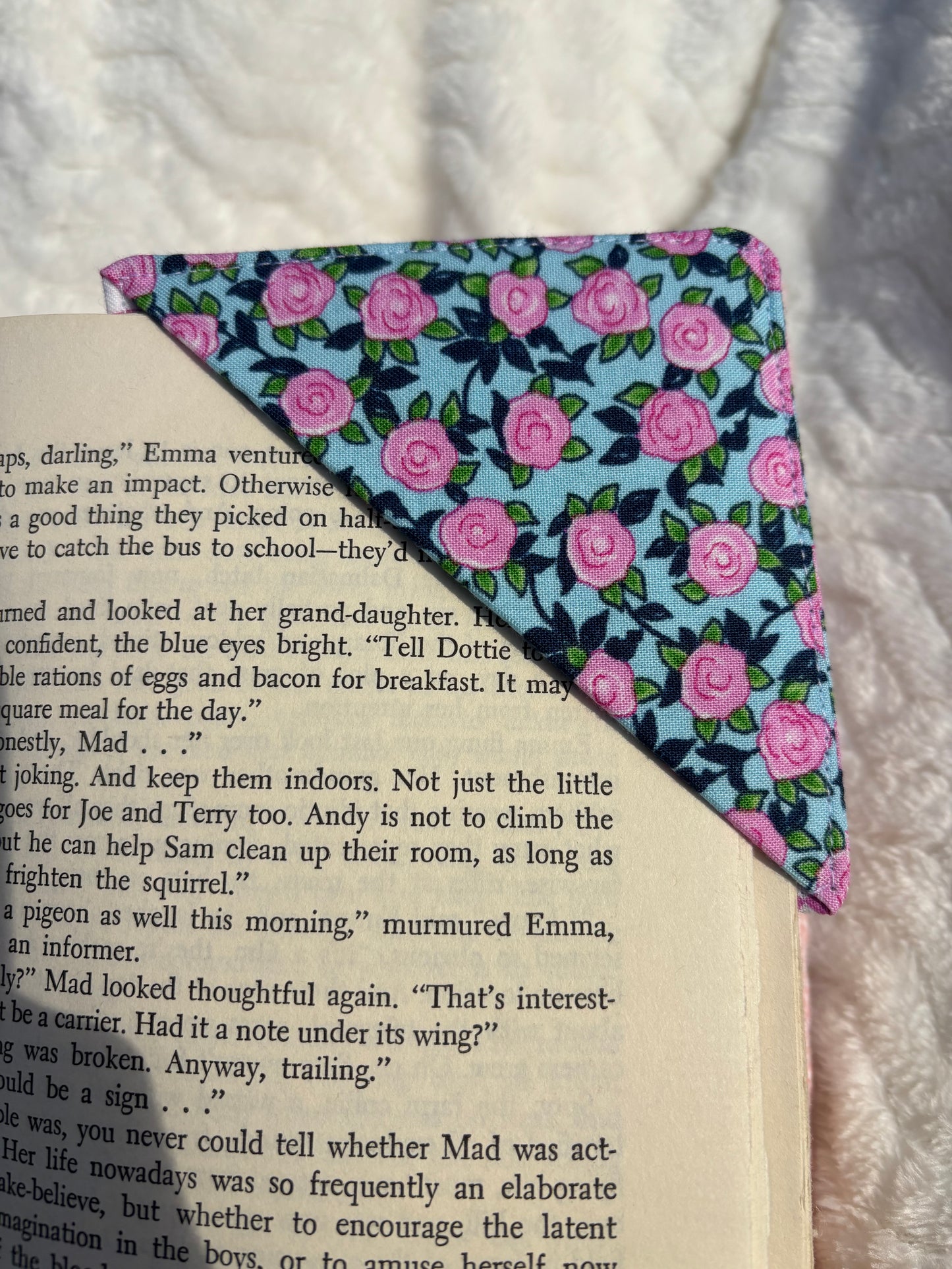 Fabric Corner Bookmark