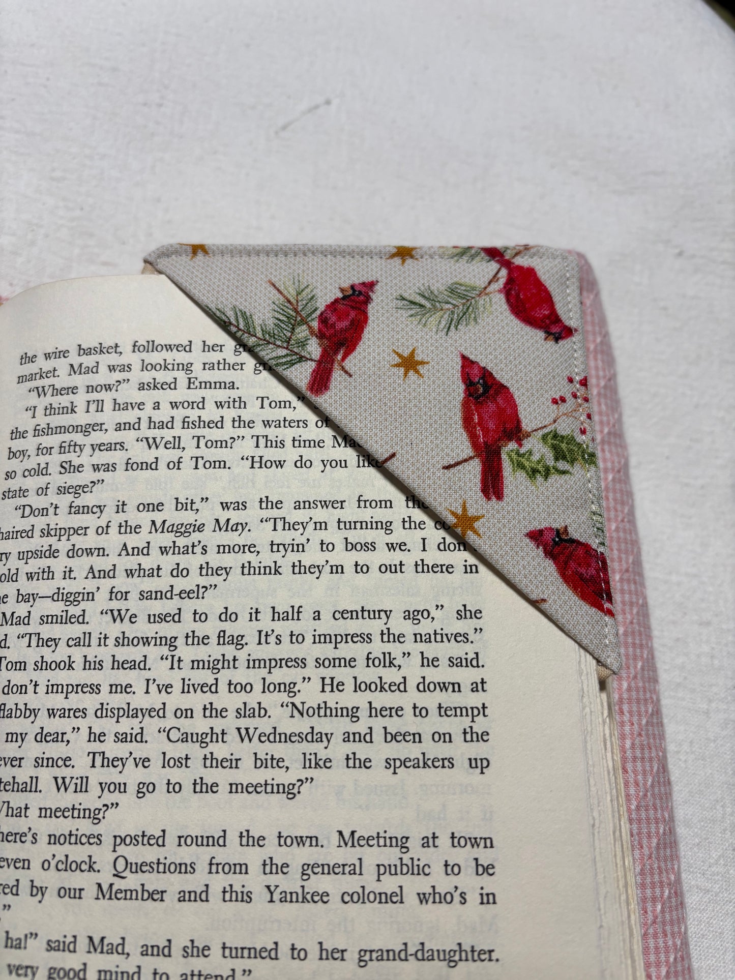 Fabric Corner Bookmark