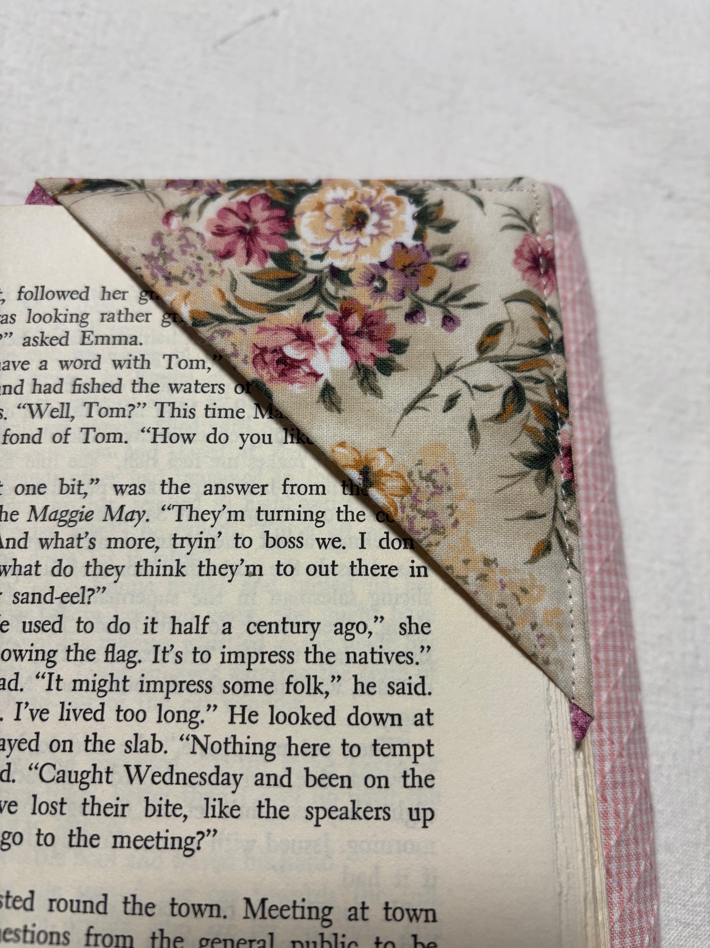 Fabric Corner Bookmark