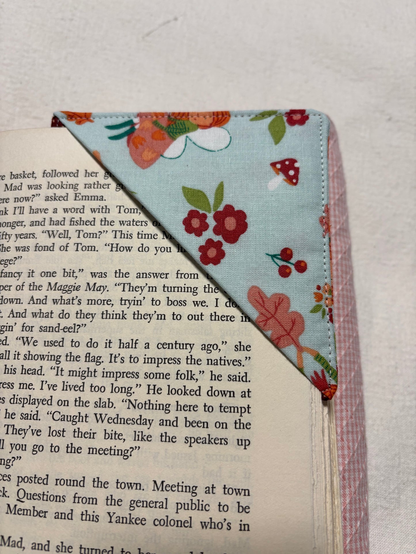 Fabric Corner Bookmark
