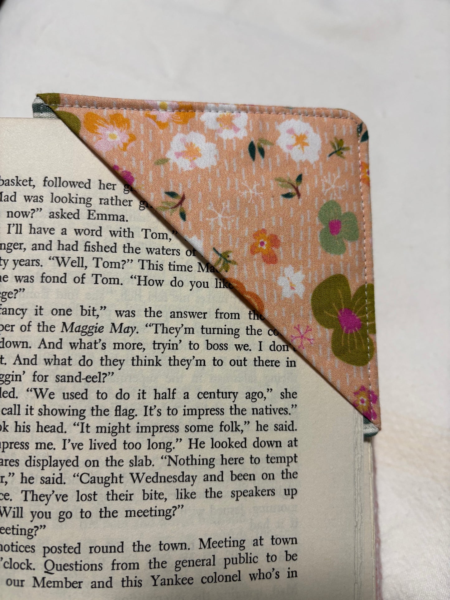 Fabric Corner Bookmark