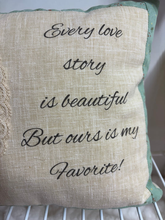 Love Story Decorative Pillow