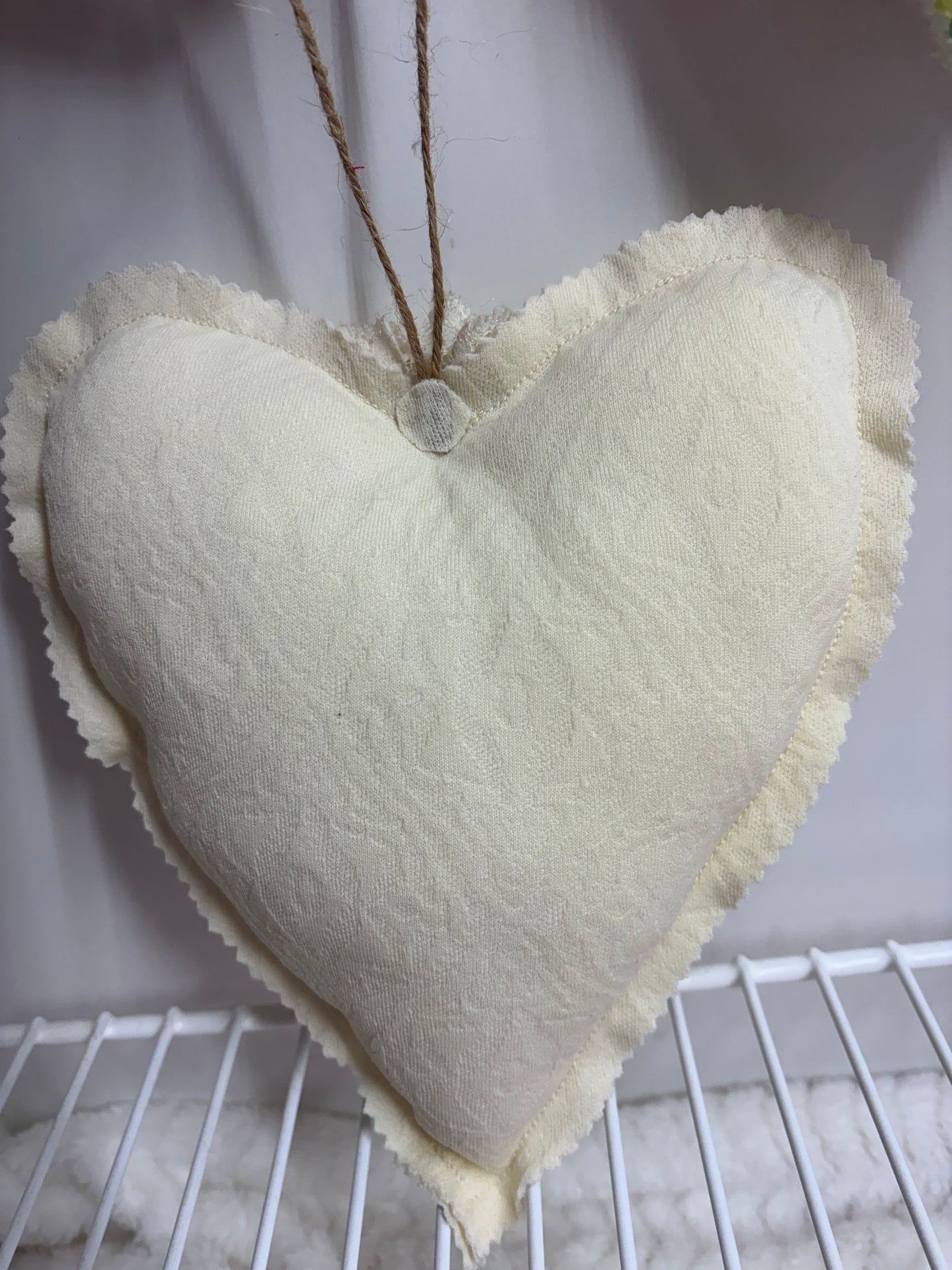 Shabby Heart Decorative Pillow