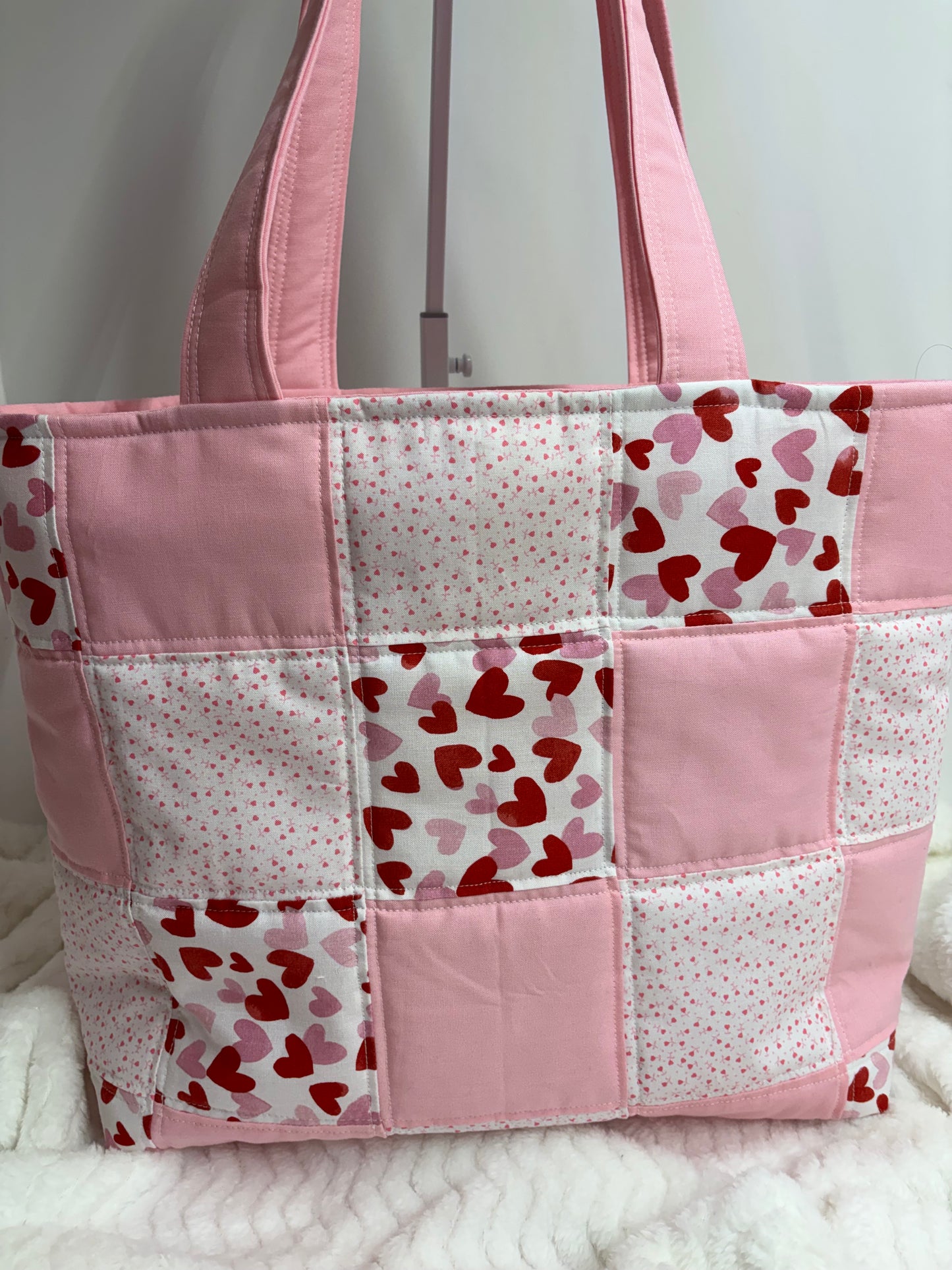 Joy Collection Large Square Patch Tote Bag