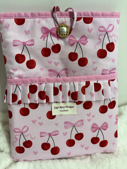 Emma Collection Book Sleeve with Pocket and Closure