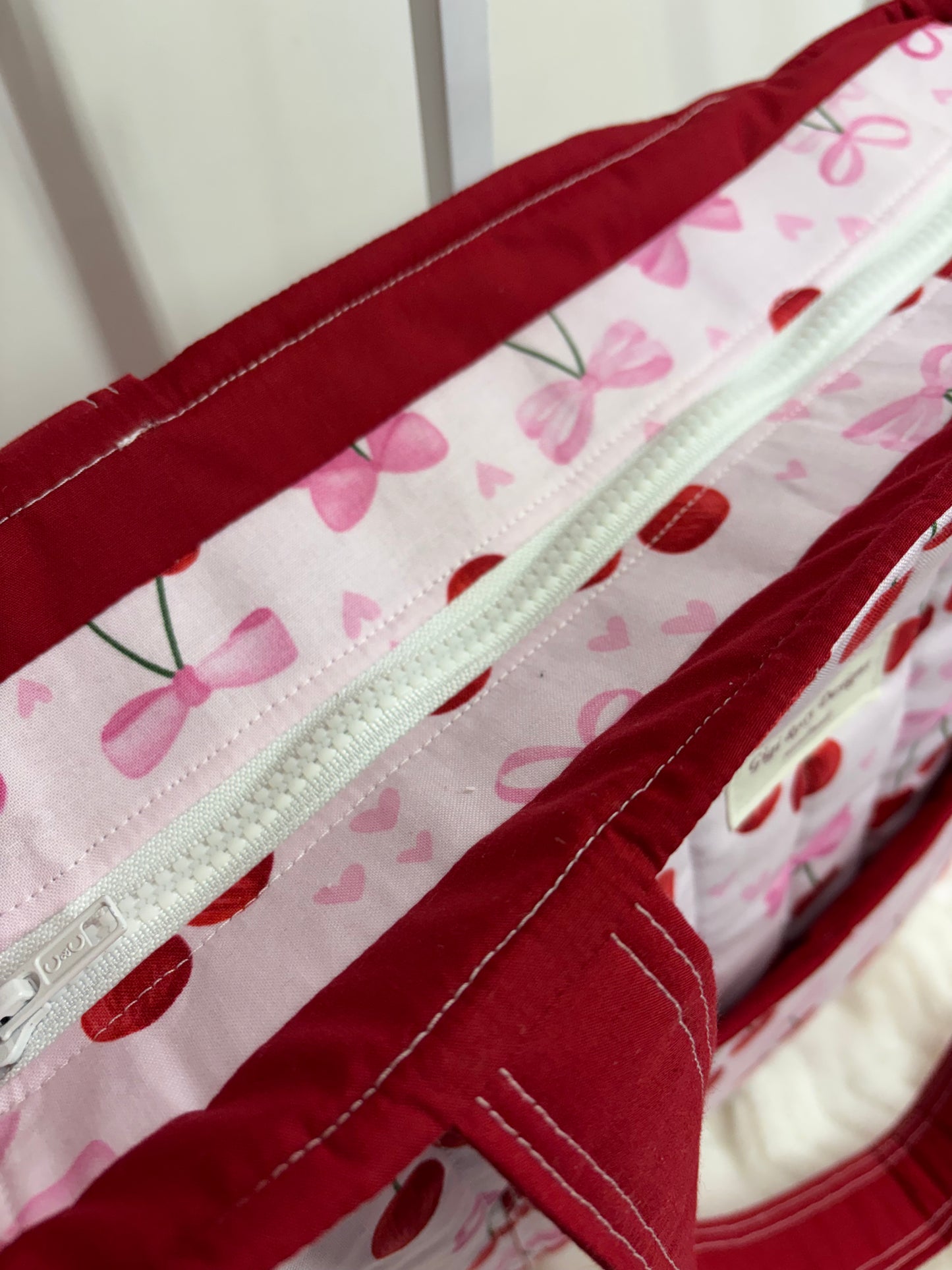 Emma Collection Large Quilted Tote Bag